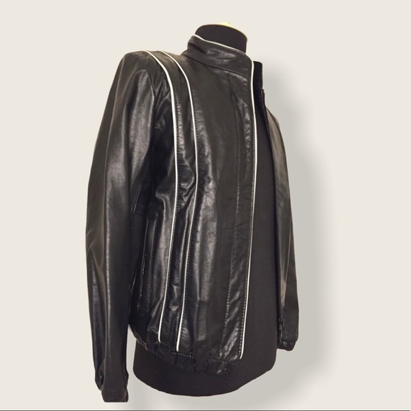 Vintage Jonathan Christopher Black Leather Bomber - Picture 1 of 11